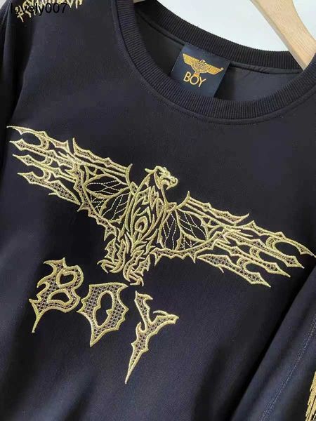 men's hoodies sweatshirts chaopai boys round neck pullover sweater new product autumn gold thread embroidery punk long sleeve sweater, Black
men's hoodies sweatshirts chaopai boys round neck pullover sweater new product autumn gold thread embroidery punk long sleeve sweater, Black