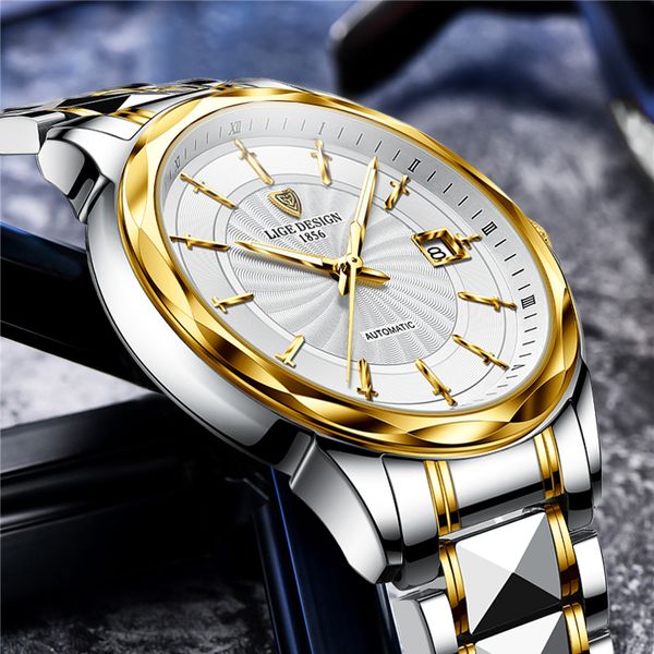 2022 new lige sword-shaped pointer automatic mechanical watch luxury tungsten steel 50m waterproof business watch men watches, Slivery;brown
2022 new lige sword-shaped pointer automatic mechanical watch luxury tungsten steel 50m waterproof business watch men watches, Slivery;brown