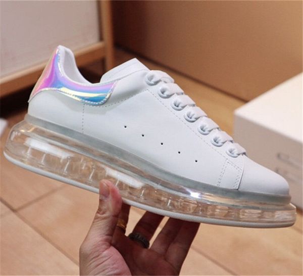 color blocking casual small white shoes couple transparent air cushion soled sneakers, Black
color blocking casual small white shoes couple transparent air cushion soled sneakers, Black