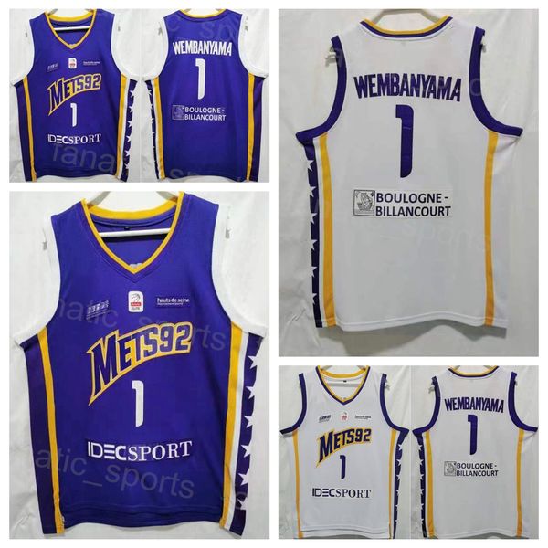 screen printed basketball mets92 jersey 1 victor wembanyama boulogne metropolitans 92 shirt college for sport fans purple white team color b, Black
screen printed basketball mets92 jersey 1 victor wembanyama boulogne metropolitans 92 shirt college for sport fans purple white team color b, Black