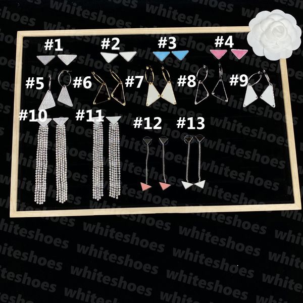 designer triangle badge stud women rhinestone crystal studs party fashion earring jewelry woman earrings, Golden;silver
designer triangle badge stud women rhinestone crystal studs party fashion earring jewelry woman earrings, Golden;silver