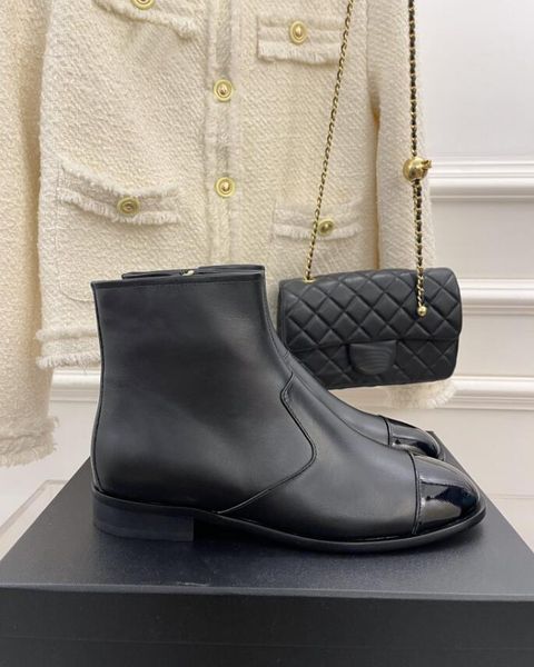 luxury designer women boots low heel ankle boot black round head flat bottom side zipper nude boot size 35-39
luxury designer women boots low heel ankle boot black round head flat bottom side zipper nude boot size 35-39