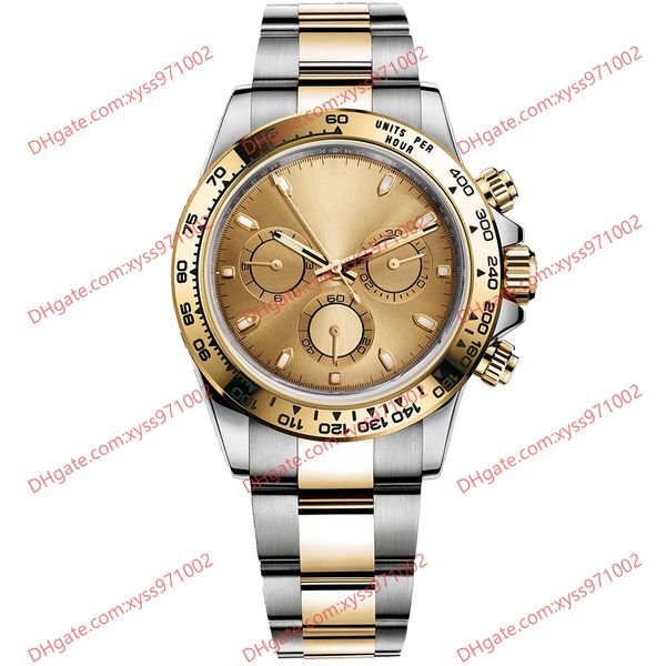 men's watch 2813 sports automatic mechanical watch 116503 wristwatches 40mm gold luminous dial stainless steel strap timerless wristwat, Slivery;brown
men's watch 2813 sports automatic mechanical watch 116503 wristwatches 40mm gold luminous dial stainless steel strap timerless wristwat, Slivery;brown