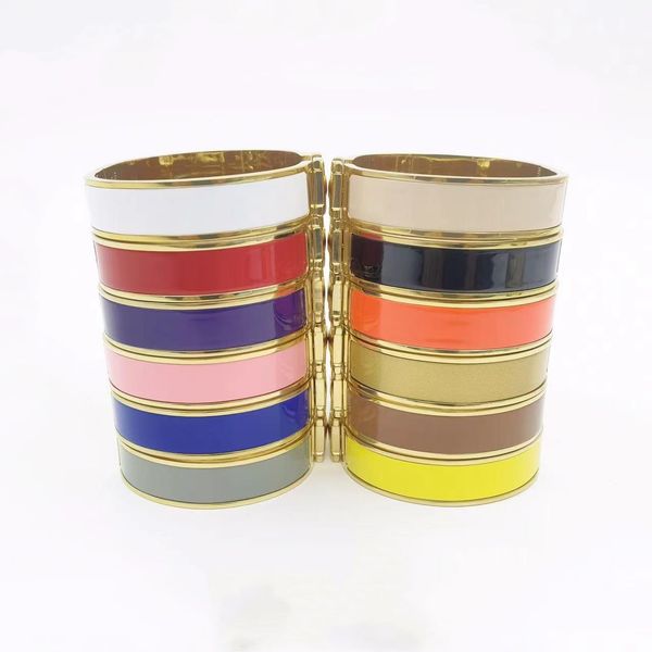 h european and american popular bangle designer bracelet 18k enamel jewelry 316l stainless steel factory wholesale and retail, Black
h european and american popular bangle designer bracelet 18k enamel jewelry 316l stainless steel factory wholesale and retail, Black
