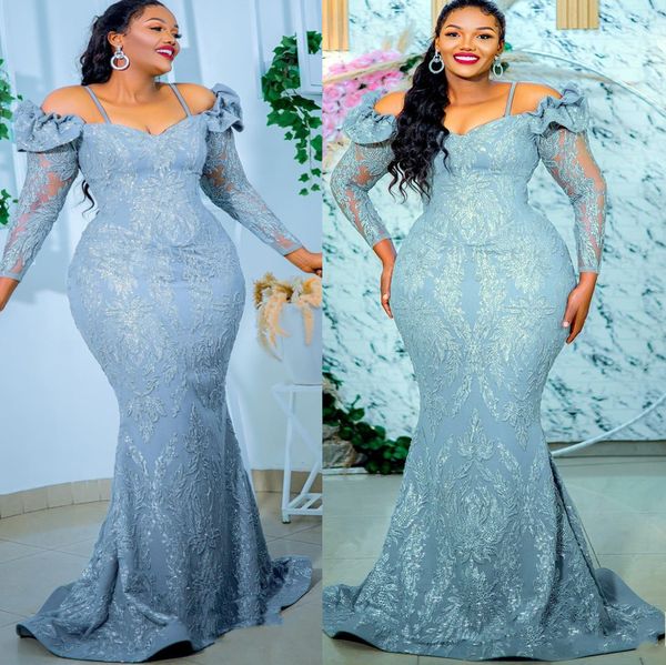 2022 arabic aso ebi silver mermaid prom dresses vintage lace evening formal party second reception birthday engagement gowns dress zj343, Black
2022 arabic aso ebi silver mermaid prom dresses vintage lace evening formal party second reception birthday engagement gowns dress zj343, Black
