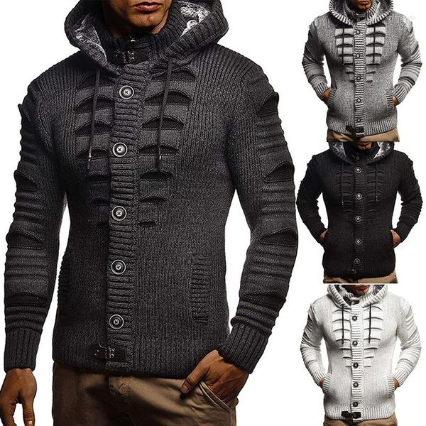 men's sweaters vintage cardigan men casual single breasted solid color oversized sweater mens knitted hooded cardigans winter fashion, White;black
men's sweaters vintage cardigan men casual single breasted solid color oversized sweater mens knitted hooded cardigans winter fashion, White;black