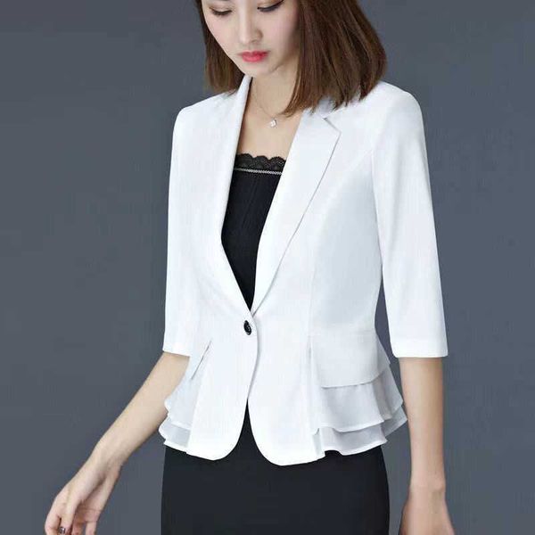 women's suits blazers three-quarter sleeve mesh professional blazer ol jacket women's short 2022 new design sense suit summer whit, White;black
women's suits blazers three-quarter sleeve mesh professional blazer ol jacket women's short 2022 new design sense suit summer whit, White;black