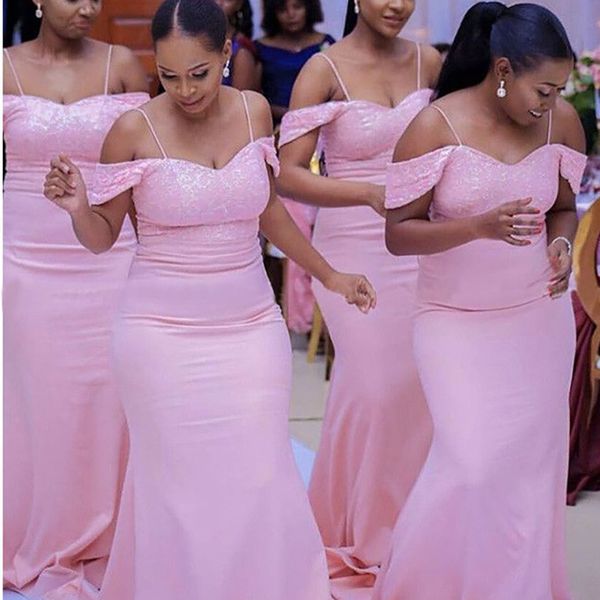 2023 pink bridesmaid dresses spaghetti straps floor length chiffon lace mermaid custom made maid of honor gown country wedding wear plus siz, White;pink
2023 pink bridesmaid dresses spaghetti straps floor length chiffon lace mermaid custom made maid of honor gown country wedding wear plus siz, White;pink