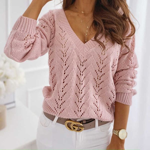 women's sweaters autumn women oversized pullovers v neck loose hollow out knitwear sweater pink jumper streetwear 2022 new g221018, White;black
women's sweaters autumn women oversized pullovers v neck loose hollow out knitwear sweater pink jumper streetwear 2022 new g221018, White;black