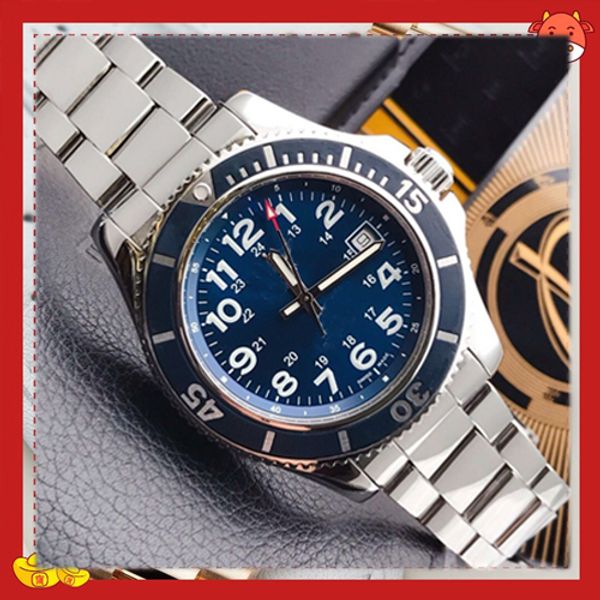 mechanical ocean breit watch men's super fashion blue dial automatic mens watch blue bezel silver case rubber gents sport wristwatches, Slivery;golden
mechanical ocean breit watch men's super fashion blue dial automatic mens watch blue bezel silver case rubber gents sport wristwatches, Slivery;golden