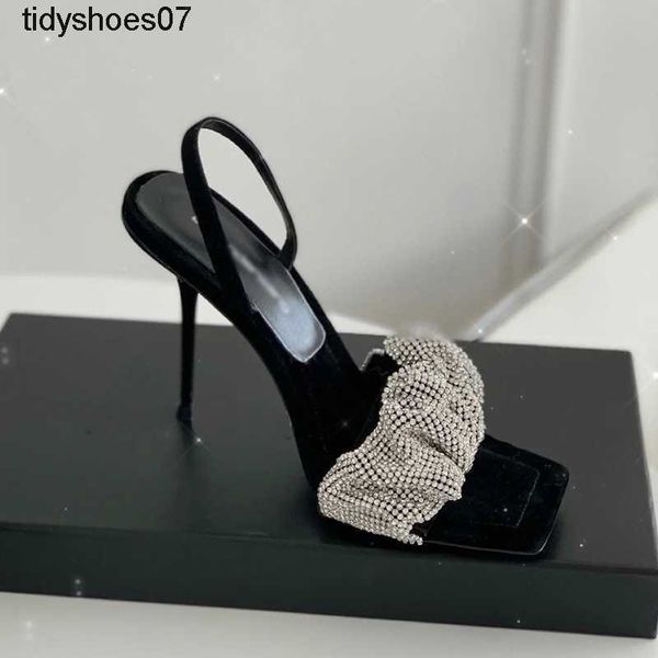 2022 classic summer new oversize aw king line with rhinestone high-heeled sandals women's hollow head two wear women's shoes, Black
2022 classic summer new oversize aw king line with rhinestone high-heeled sandals women's hollow head two wear women's shoes, Black