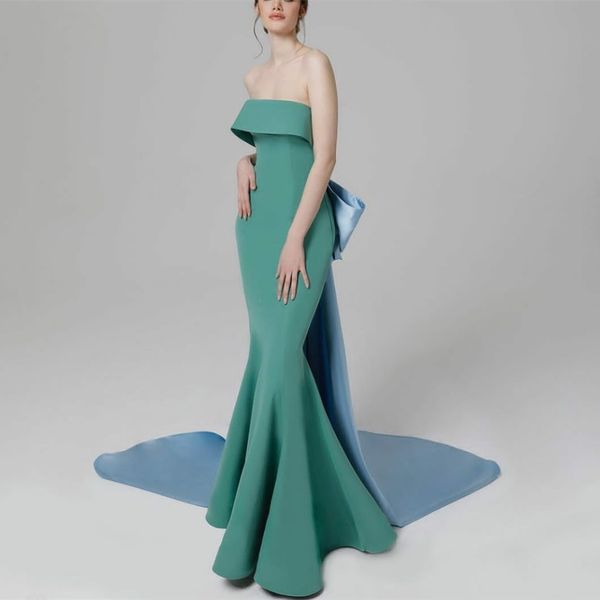 retro long satin off shoulder evening dresses with bow muslim mermaid pleated sweep train formal prom gowns for women vestidos de fieast rob, Black;red
retro long satin off shoulder evening dresses with bow muslim mermaid pleated sweep train formal prom gowns for women vestidos de fieast rob, Black;red