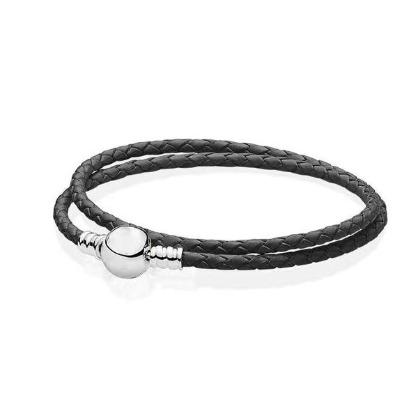 fashion double layer braided leather chain bracelet men women round ball clip clasps charm bracelets pulseras male female jewelry b type, Black
fashion double layer braided leather chain bracelet men women round ball clip clasps charm bracelets pulseras male female jewelry b type, Black