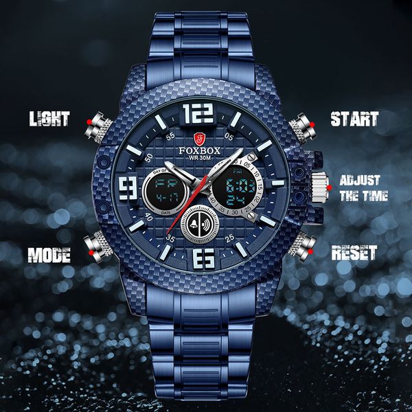lige brand foxbox carbon fiber case sport mens watches luxury quartz wristwatch for men military waterproof digital clock, Slivery;brown
lige brand foxbox carbon fiber case sport mens watches luxury quartz wristwatch for men military waterproof digital clock, Slivery;brown