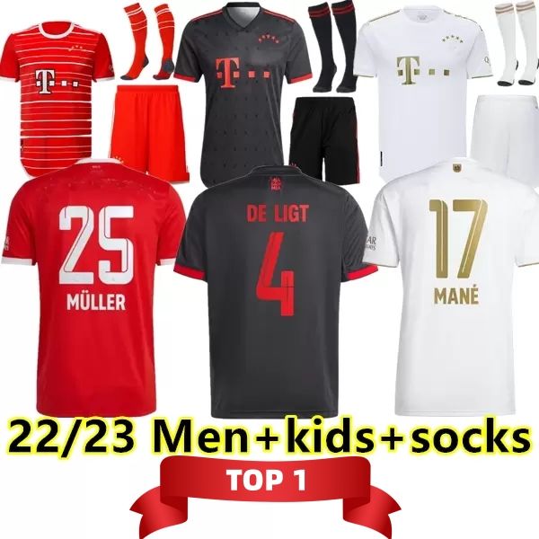 22 23 de ligt sane soccer jersey 2022 2023 football shirt hernandez goretzka gnabry camisa de futebol thailand men kids kits bayern munich k, Black;yellow
22 23 de ligt sane soccer jersey 2022 2023 football shirt hernandez goretzka gnabry camisa de futebol thailand men kids kits bayern munich k, Black;yellow