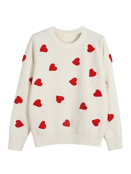 embroidery heart women sweater o-neck kawaii fashion pullover loose jumper long sleeve knitwear female c-129, White;black
embroidery heart women sweater o-neck kawaii fashion pullover loose jumper long sleeve knitwear female c-129, White;black