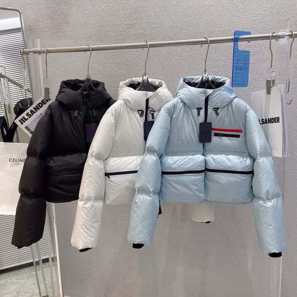 new womens down parkas puffer prads jacket coat woman fashion with classic letter hooded large pocket pradas jackets winter warm short cotto, Black
new womens down parkas puffer prads jacket coat woman fashion with classic letter hooded large pocket pradas jackets winter warm short cotto, Black