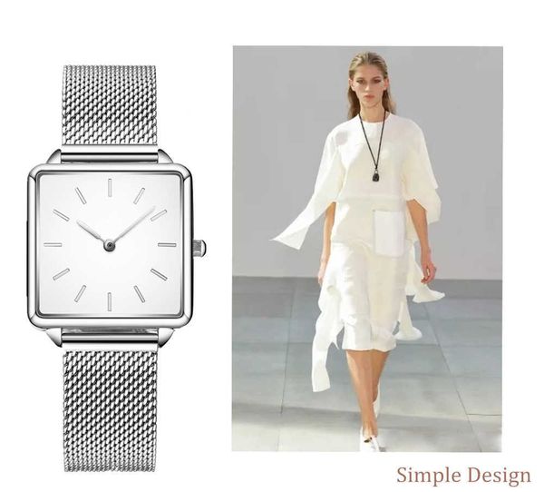 wristwatches new stylish gold silver dial square women watch steel watchband quartz wristwatch montre femme, Slivery;brown
wristwatches new stylish gold silver dial square women watch steel watchband quartz wristwatch montre femme, Slivery;brown
