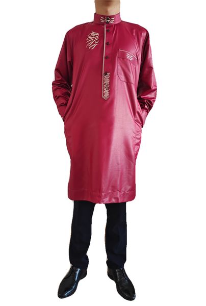 2022 muslim new ethnic clothing design fashion embroidered prayer islamic men's robe, Red
2022 muslim new ethnic clothing design fashion embroidered prayer islamic men's robe, Red