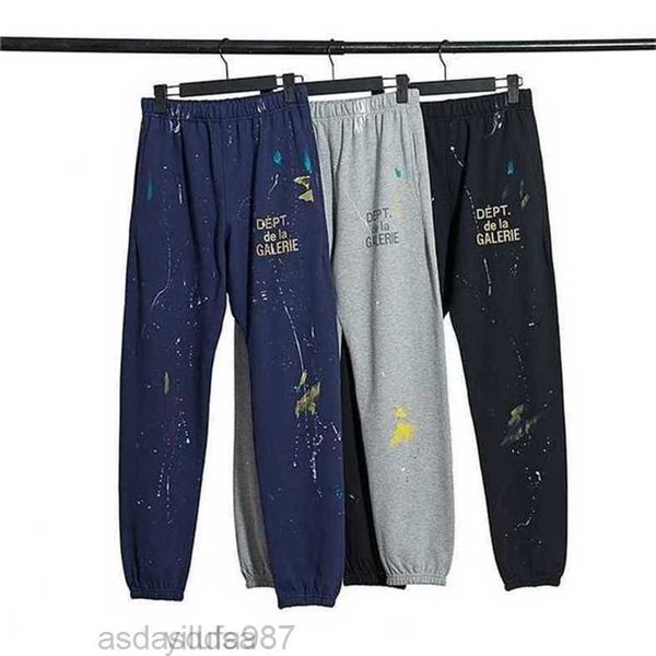 men's pants fashion casual dept ink splashing hand-painted graffiti street loose leggings men, Black
men's pants fashion casual dept ink splashing hand-painted graffiti street loose leggings men, Black