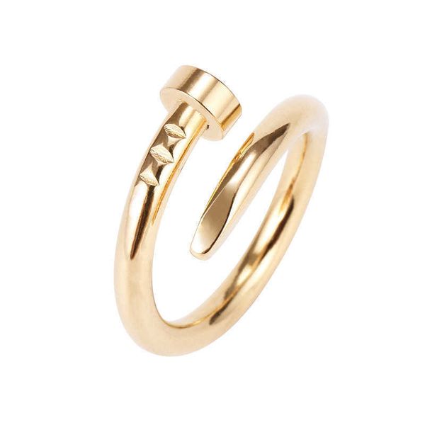 designer nail ring luxury jewelry midi rings for women men titanium steel alloy gold-plated process fashion accessories never fade, Silver
designer nail ring luxury jewelry midi rings for women men titanium steel alloy gold-plated process fashion accessories never fade, Silver