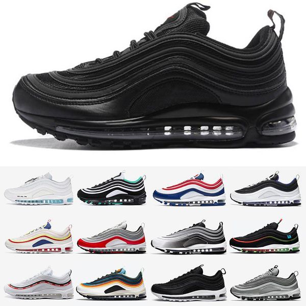 97 mens running shoes triple black white 97s silver throwback future bred game royal men women sports sneakers
97 mens running shoes triple black white 97s silver throwback future bred game royal men women sports sneakers