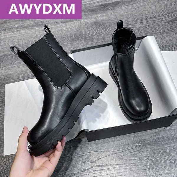 boots fashion women's ankle 2022 round toe new luxury style platfrom chelsea snow warm goth shoes slip-on mujer zapatos y2210, Black
boots fashion women's ankle 2022 round toe new luxury style platfrom chelsea snow warm goth shoes slip-on mujer zapatos y2210, Black