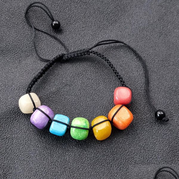 charm bracelets irregar rainbow stone seven chakras healing beads charm woven bracelet women men energy buddha bracelets jewelry dro dhife, Golden;silver
charm bracelets irregar rainbow stone seven chakras healing beads charm woven bracelet women men energy buddha bracelets jewelry dro dhife, Golden;silver