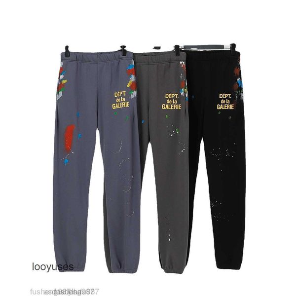 men's pants mens sweaterpant dept speckled print women's lovers' loose versatile casual leggings, Black
men's pants mens sweaterpant dept speckled print women's lovers' loose versatile casual leggings, Black