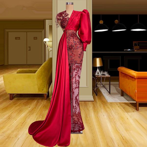 fashion new design prom gowns one shoulder puff sleeves evening dresses custom made beading tassels illusion party dresses, Black;red
fashion new design prom gowns one shoulder puff sleeves evening dresses custom made beading tassels illusion party dresses, Black;red