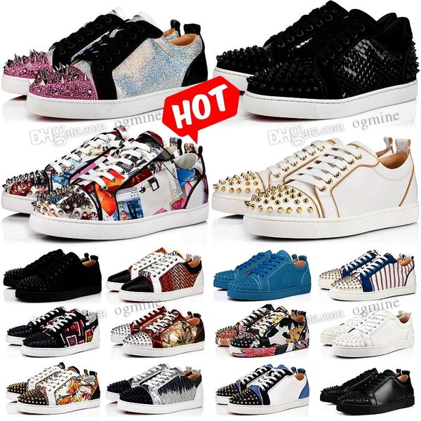 platform sneakers casual shoes women mens luxury loafers trainers low red sole bottoms fashion designer spike rivet party flat leather vinta, Black
platform sneakers casual shoes women mens luxury loafers trainers low red sole bottoms fashion designer spike rivet party flat leather vinta, Black