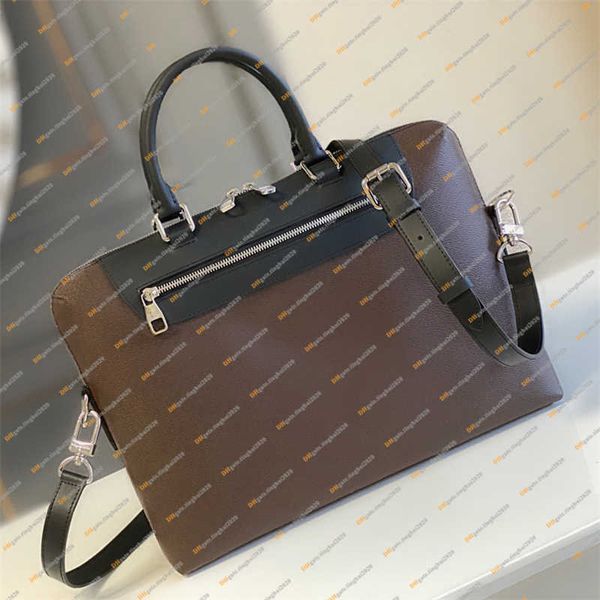 men fashion casual designe luxury briefcase computer bag totes handbag n48260 m54019 purse pouch