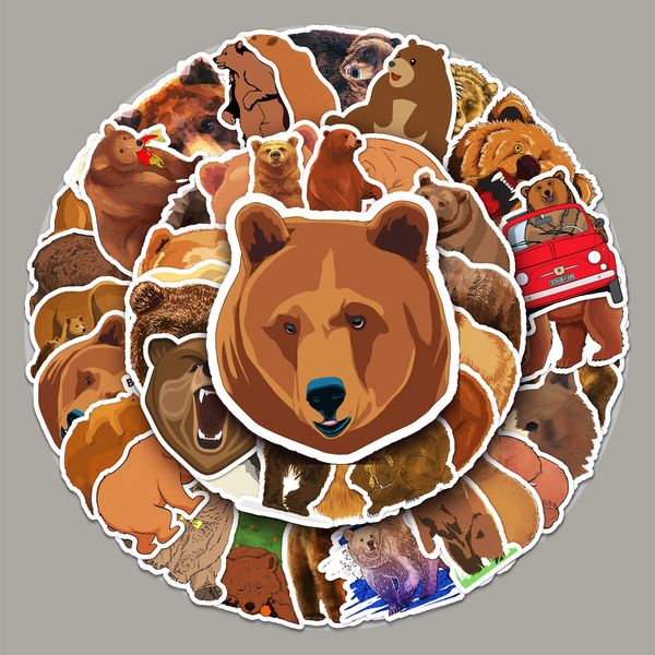 50pcs wholesale brown bear animals waterproof stickers pack for lapcar diy suitcase diy notebook bike skateboard
50pcs wholesale brown bear animals waterproof stickers pack for lapcar diy suitcase diy notebook bike skateboard