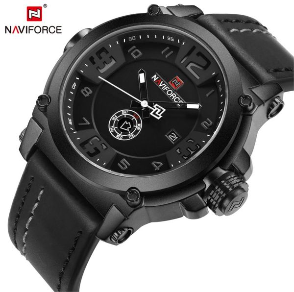 naviforce mens watches brand luxury sport quartz watch leather strap clock men waterproof wristwatch relogio masculino 2019, Slivery;brown
naviforce mens watches brand luxury sport quartz watch leather strap clock men waterproof wristwatch relogio masculino 2019, Slivery;brown
