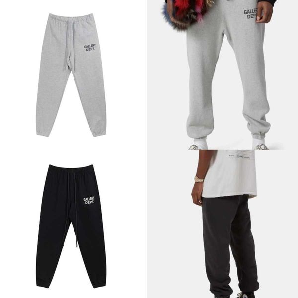 hip hop gallerydepts designer pants printed basic letters drawstring cotton terry, Black
hip hop gallerydepts designer pants printed basic letters drawstring cotton terry, Black
