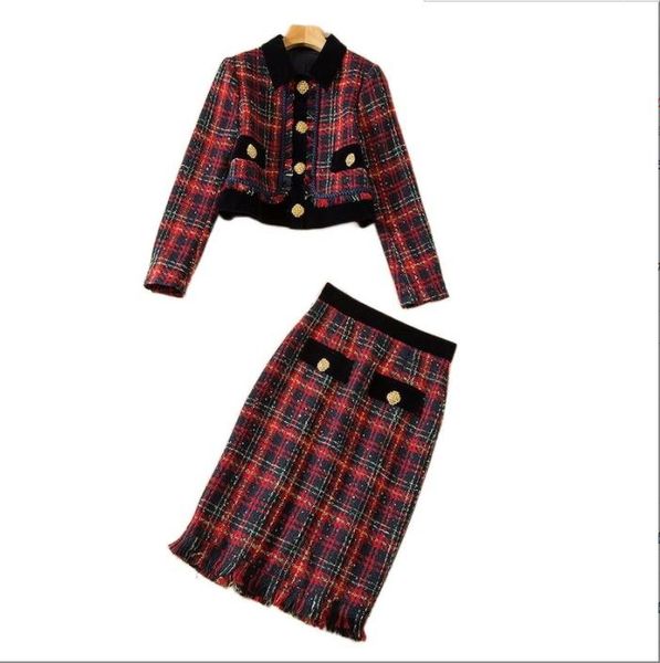 1009 xxl 2022 autumn two piece dress long sleeve tweed empire fashion brand same style short skirt crew neck solid sh, White
1009 xxl 2022 autumn two piece dress long sleeve tweed empire fashion brand same style short skirt crew neck solid sh, White