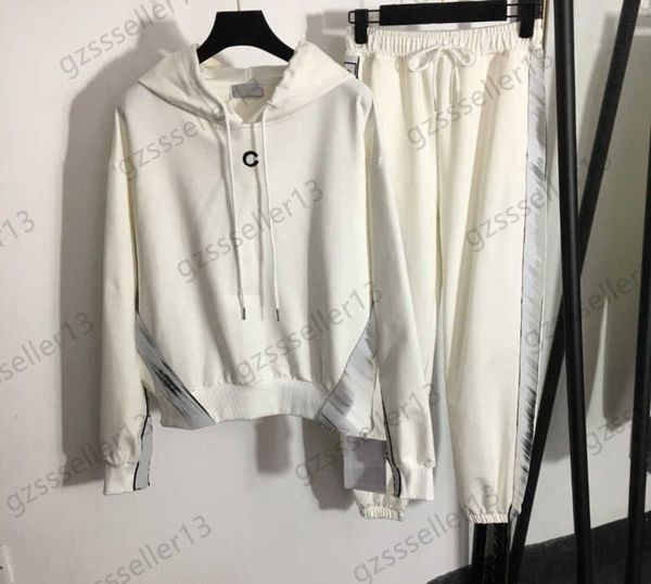 womens tracksuit classic brand embroidered hoodie coats collocation elastic waist stripe print trousers luxury fashion designer women wear 2, Gray
womens tracksuit classic brand embroidered hoodie coats collocation elastic waist stripe print trousers luxury fashion designer women wear 2, Gray