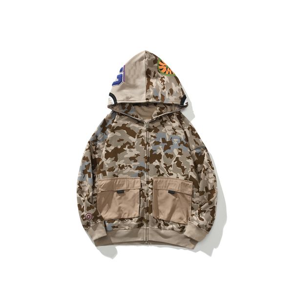 2021 shark's head sweatshirts big pocket desert shark designer japanese fashion brand coat hoodie men's women's camouflage ja, Black
2021 shark's head sweatshirts big pocket desert shark designer japanese fashion brand coat hoodie men's women's camouflage ja, Black