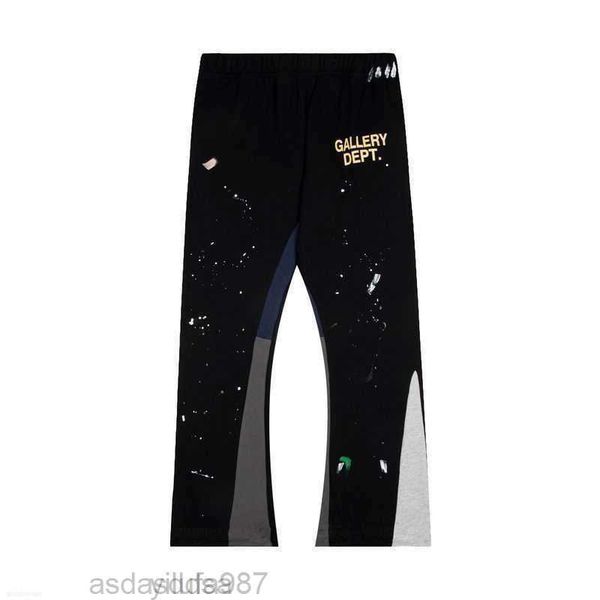 men's pants jeans galleries dept designer sweatpants sports fashion hand-painted splicing casual gram weight pure cotton terry loose, Black
men's pants jeans galleries dept designer sweatpants sports fashion hand-painted splicing casual gram weight pure cotton terry loose, Black