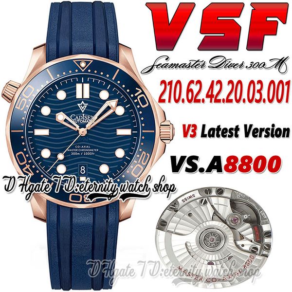 v3 diver 300m mens watch sv210.62.42.20.03.001 vsf8800 automatic two tone rose gold ceramics bezel blue wave texture dial rubber strap super, Slivery;brown
v3 diver 300m mens watch sv210.62.42.20.03.001 vsf8800 automatic two tone rose gold ceramics bezel blue wave texture dial rubber strap super, Slivery;brown