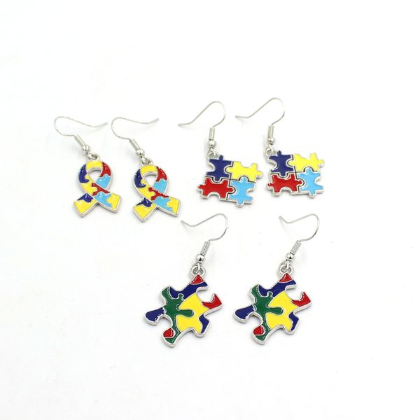 wholesale puzzle piece autism earrings dangle earring awareness jewelry bijoux brinco boucles d'oreille, Silver
wholesale puzzle piece autism earrings dangle earring awareness jewelry bijoux brinco boucles d'oreille, Silver