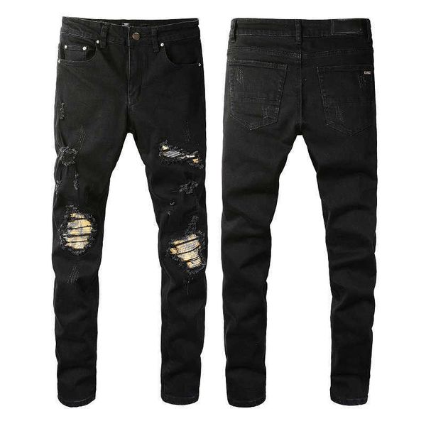 designer ripped y2k jeans mens high street fashion brand black broken patch beggar pants elastic leggings slim 862 skinny low waist scratch, Blue
designer ripped y2k jeans mens high street fashion brand black broken patch beggar pants elastic leggings slim 862 skinny low waist scratch, Blue