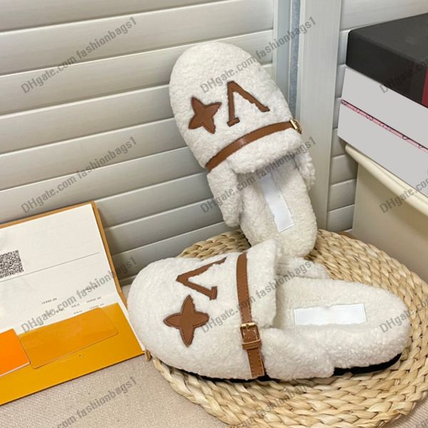 womens fur slippers f/w 22ss warm comfy mules designer slides indoor booties luxurys flip flops slip-on flat heels shoes letter printed chai, Black
womens fur slippers f/w 22ss warm comfy mules designer slides indoor booties luxurys flip flops slip-on flat heels shoes letter printed chai, Black