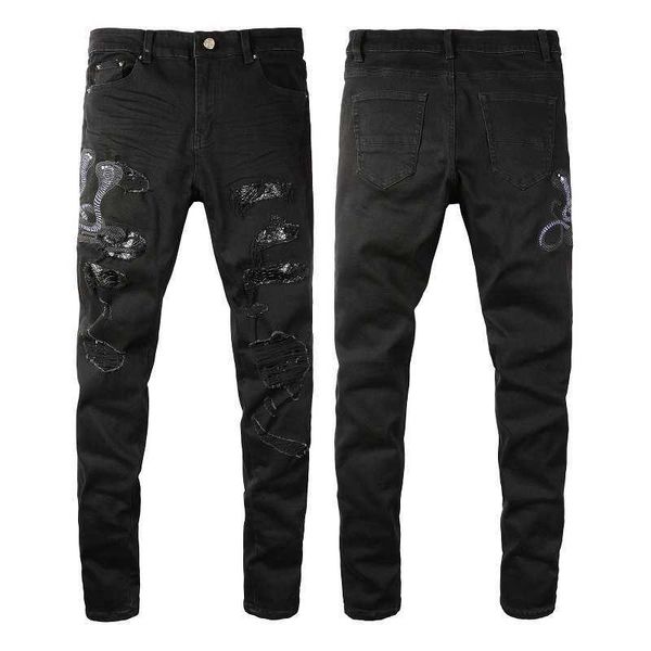 men ripped designer y2k mens personalized embroidery cobra jeans perforated snake skin slim 8560 skinny low waist scratch cross mid purple, Blue
men ripped designer y2k mens personalized embroidery cobra jeans perforated snake skin slim 8560 skinny low waist scratch cross mid purple, Blue