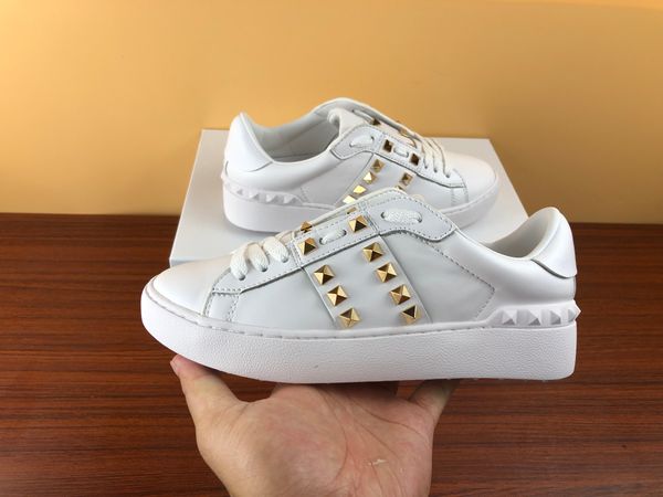 golden studs sneaker mens casual shoes silver white pink band ruthenium metallic leather luxury men women sneakers, Black
golden studs sneaker mens casual shoes silver white pink band ruthenium metallic leather luxury men women sneakers, Black