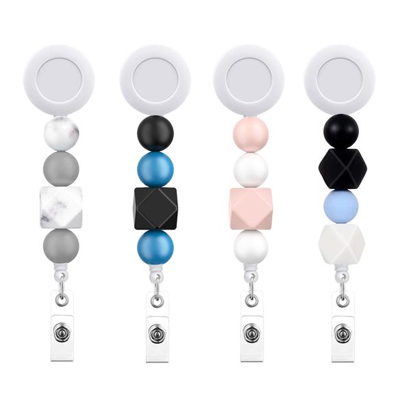 20 pcs/lot custom key rings multiple colors silicone beaded nurse badge reel with alligator clip for student teacher nurse gift accessories, Slivery;golden
20 pcs/lot custom key rings multiple colors silicone beaded nurse badge reel with alligator clip for student teacher nurse gift accessories, Slivery;golden