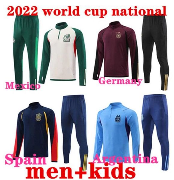 2022 national team tracksuit men kids mexico argentina spain germany 22 23 world long sleeve cup soccer jersey training suit survetement foo, Black
2022 national team tracksuit men kids mexico argentina spain germany 22 23 world long sleeve cup soccer jersey training suit survetement foo, Black