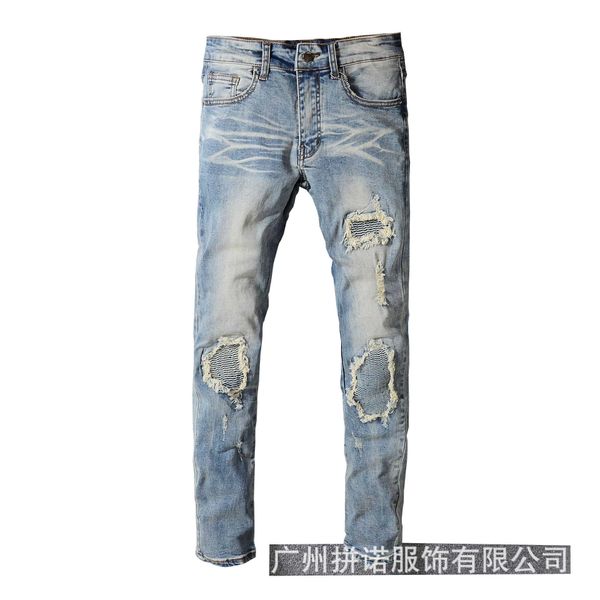 y2k mens designer men ripped pleated color contrast jeans youth slim leggings 544 skinny low waist scratch cross mid purple blue
y2k mens designer men ripped pleated color contrast jeans youth slim leggings 544 skinny low waist scratch cross mid purple blue