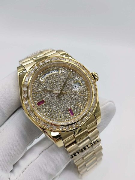 mens automatic watches gold stainless steel 41mm diamond bezel men mechanical watch wristwatch fashion sports designer man wristwatches, Slivery;brown
mens automatic watches gold stainless steel 41mm diamond bezel men mechanical watch wristwatch fashion sports designer man wristwatches, Slivery;brown