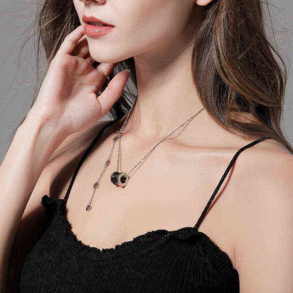 pendant necklaces rings midi bulgars necklace jewelry 2020 light luxury black ceramic lettered clavicle women's simple temperament vers, Silver
pendant necklaces rings midi bulgars necklace jewelry 2020 light luxury black ceramic lettered clavicle women's simple temperament vers, Silver